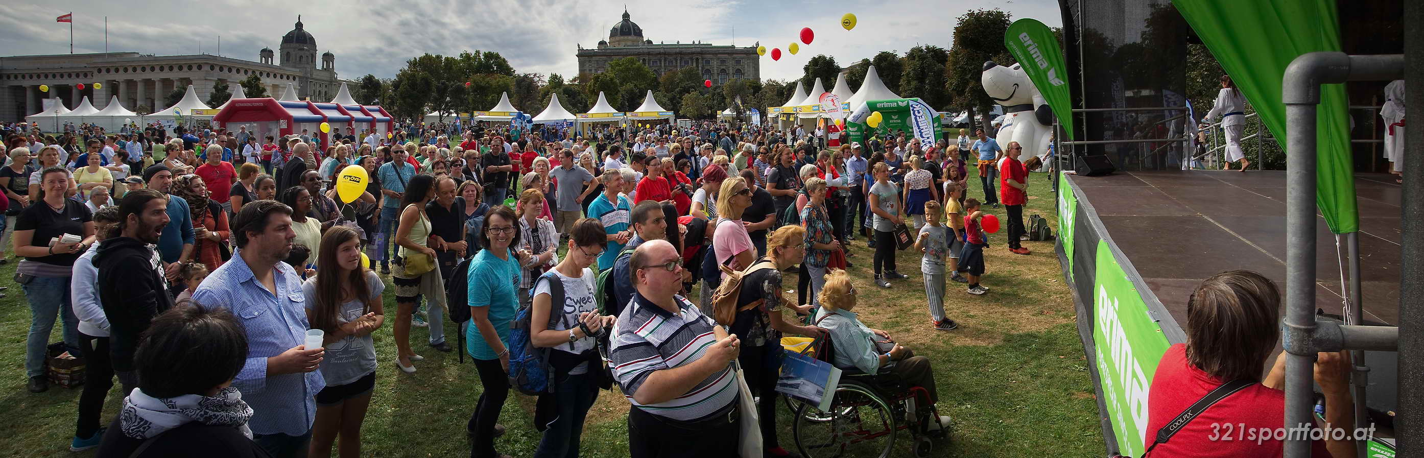 Tag des Sports vor der Wiener Hofburg am 19.09.2015