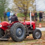 Das 25. Traktorrennen startete wieder pünktlich zum Faschingsbeginn um 11:11 "In Wiesen" am Sportplatz Wolkersdorf. Trotz Kälte und etwas Nebel kamen zahlreiche Besucher um die 19 Traktoren in Action zu sehen. Ungewollte Action gab es für einen Teilnehmer, dem in einer Kurve der Traktor gefährlich zu kippen begann. Geistesgegenwärtig sprang er sofort ab. Leider fuhr der Traktor mit voller Geschwindigkeit unkontrolliert Richtung Straße, wo ein Polizeiauto parkte. Zum Glück stoppte ihn ein dazwischen stehender Baum. Ein Polizeibeamter stoppte sofort den Motor. Zum Glück  hält sich der Schaden in Grenzen. Der Baum wurde händisch wieder aufgerichtet und am Traktor ist ein Scheinwerfer kaputt.